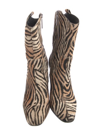 Couture Donald J Pliner Ponyhair Animal Print Western Boots