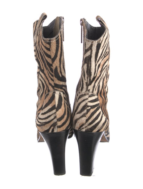 Couture Donald J Pliner Ponyhair Animal Print Western Boots