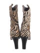 Couture Donald J Pliner Ponyhair Animal Print Western Boots