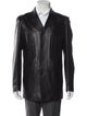 Couture Donald J Pliner Leather Peacoat