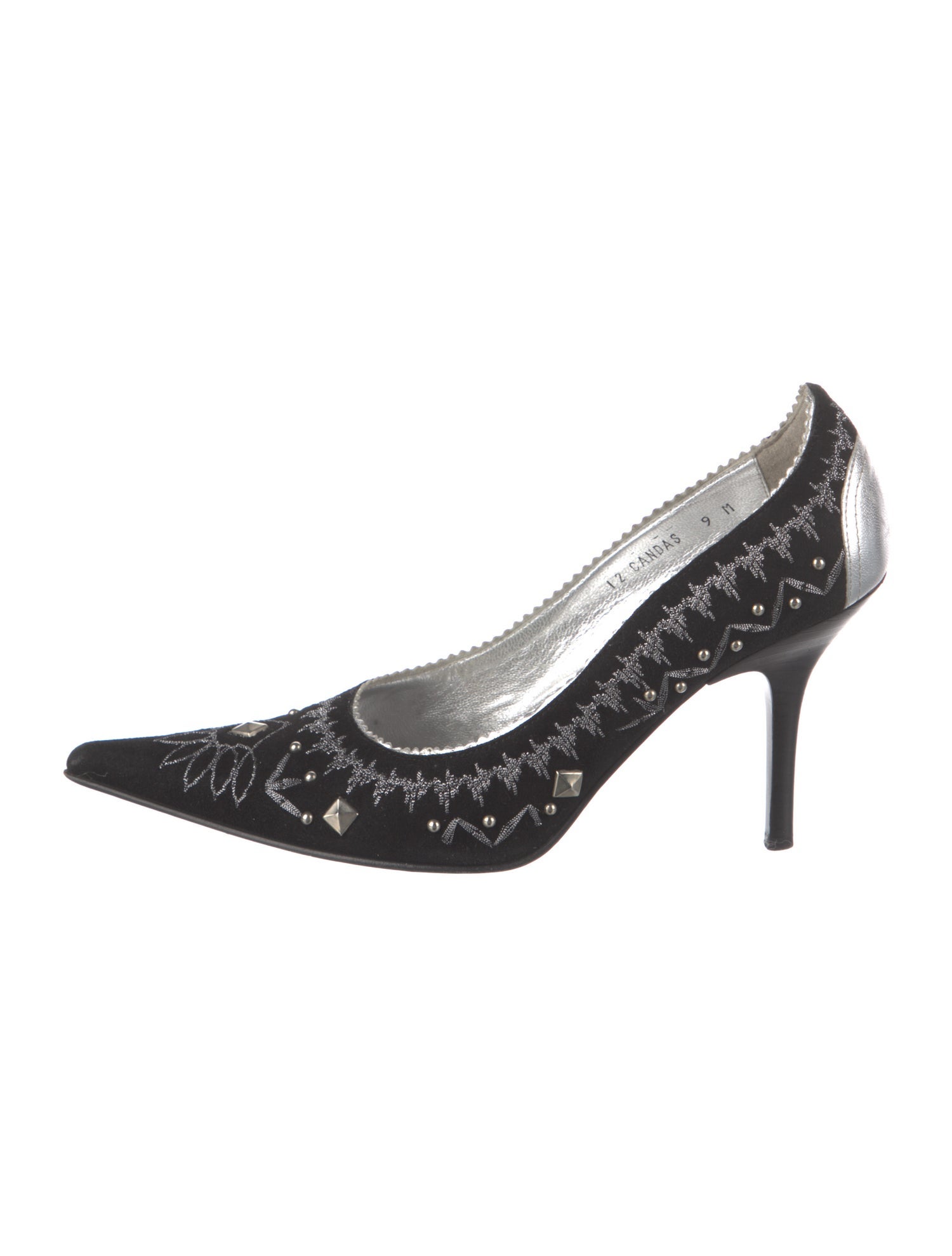 Couture Donald J Pliner Suede Patterned Pumps