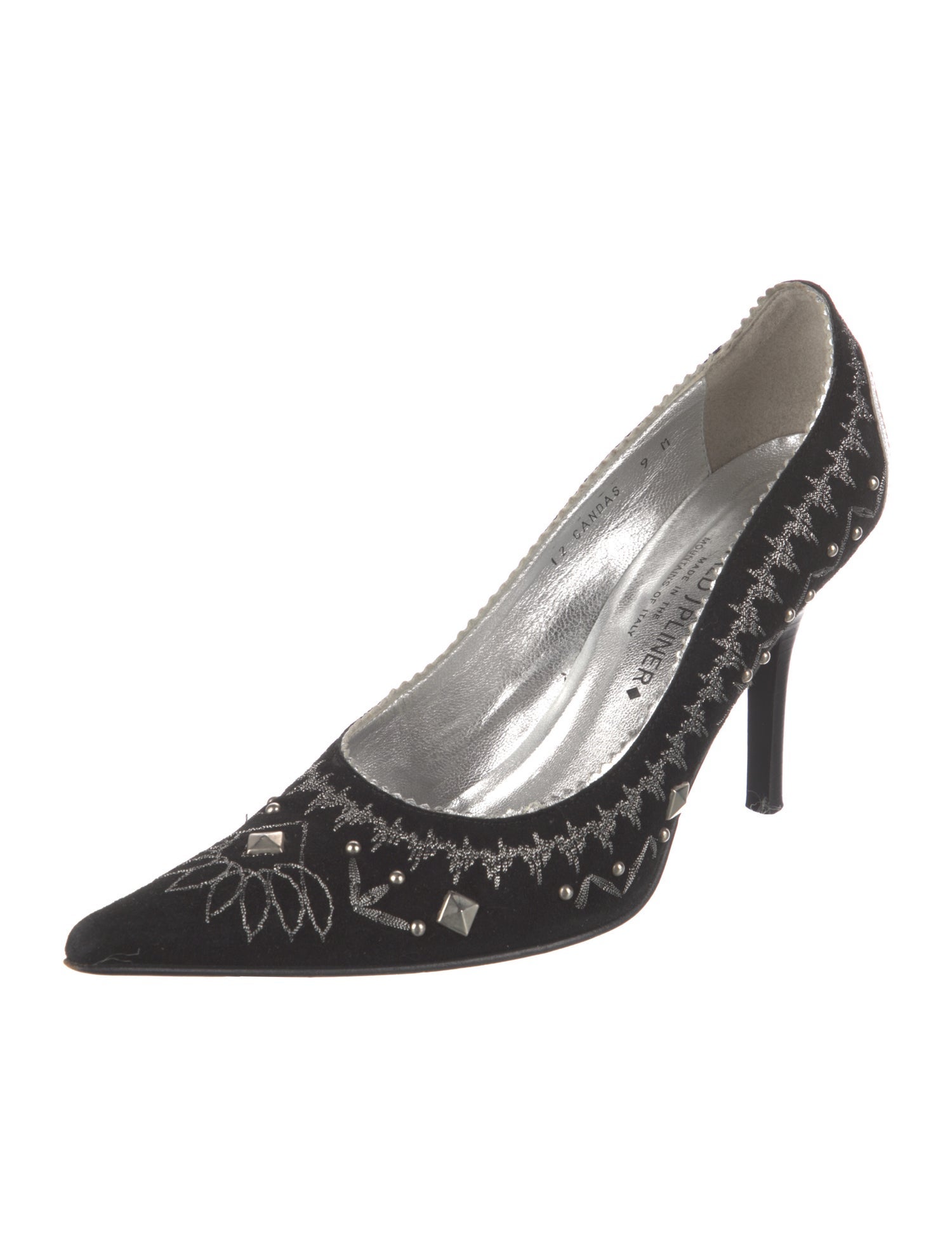 Couture Donald J Pliner Suede Patterned Pumps