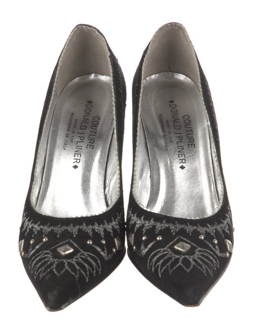 Couture Donald J Pliner Suede Patterned Pumps