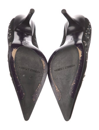 Couture Donald J Pliner Suede Patterned Pumps