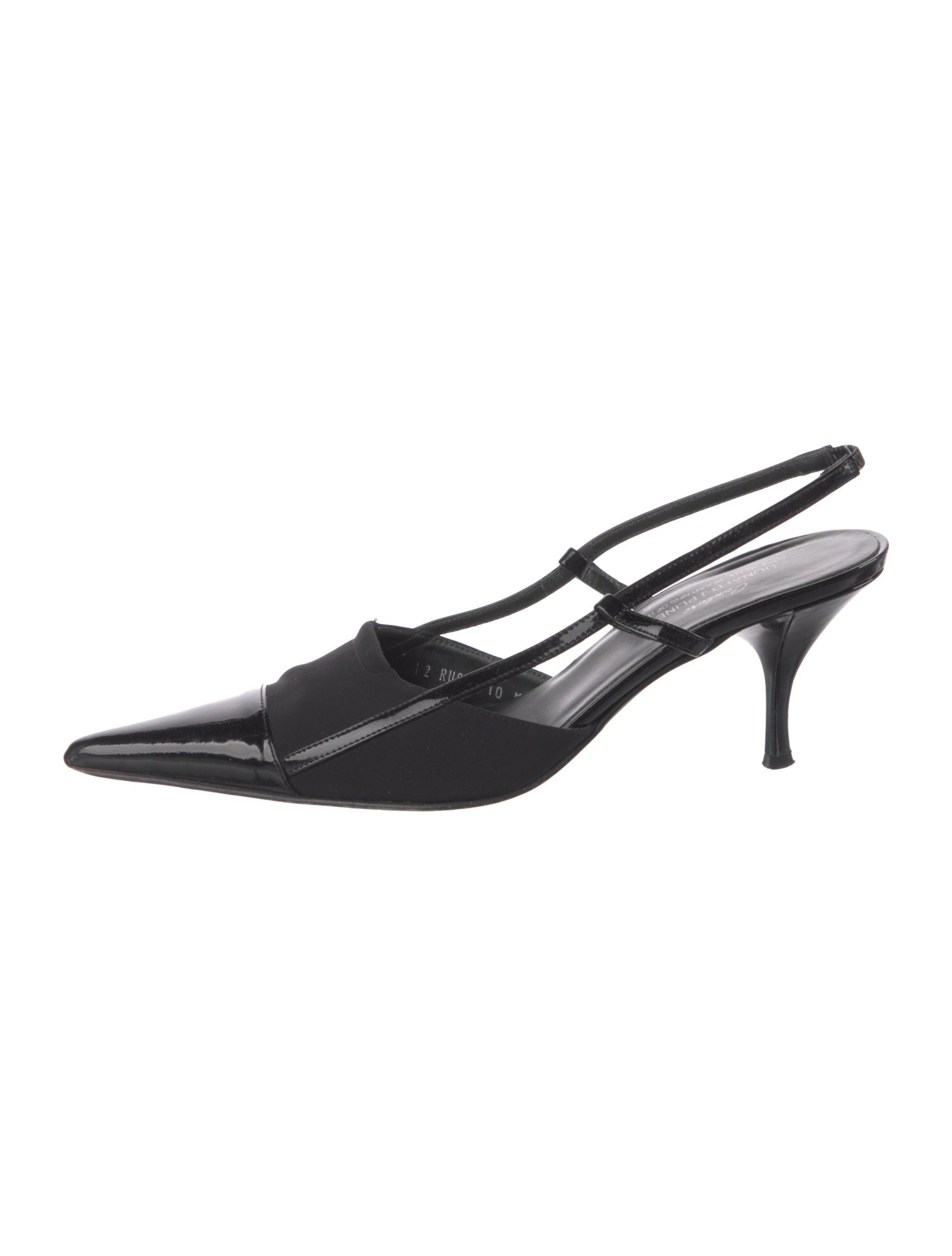 Couture Donald J Pliner Patent Leather Slingback Pumps
