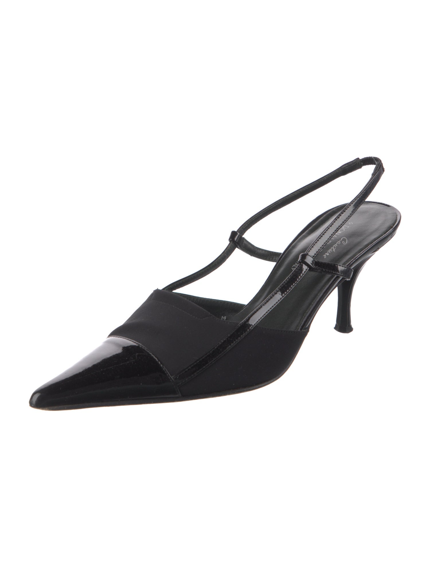 Couture Donald J Pliner Patent Leather Slingback Pumps