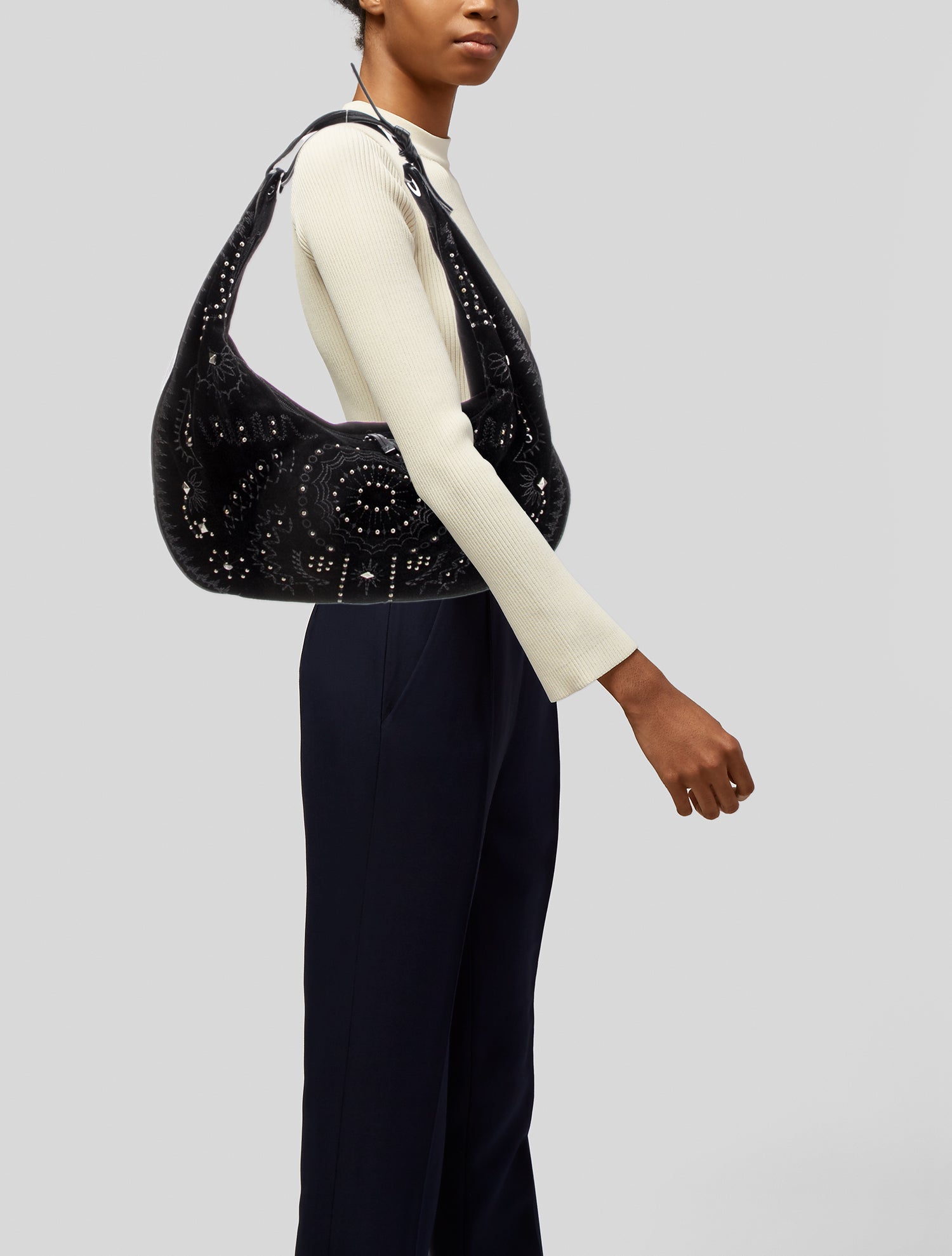 Couture Donald J Pliner Suede Shoulder Bag