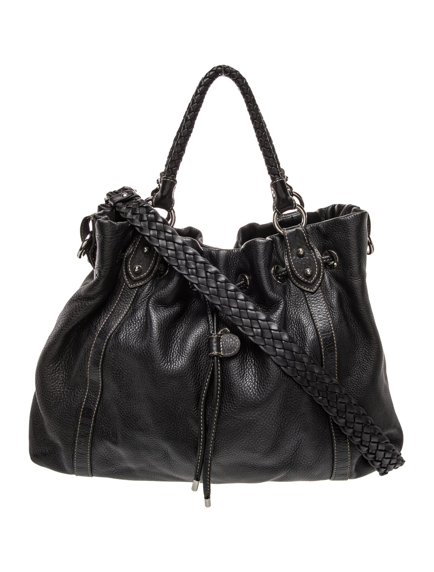 Couture Donald J Pliner Leather Top Handle Bag