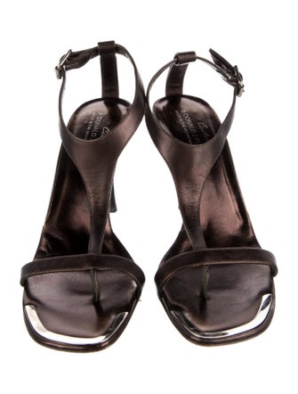 Couture Donald J Pliner Leather T-Strap Sandals