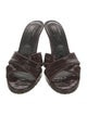 Couture Donald J Pliner Leather Printed Slides