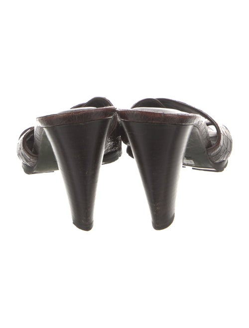 Couture Donald J Pliner Leather Printed Slides