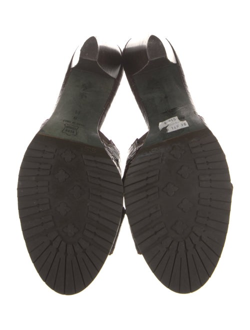 Couture Donald J Pliner Leather Printed Slides