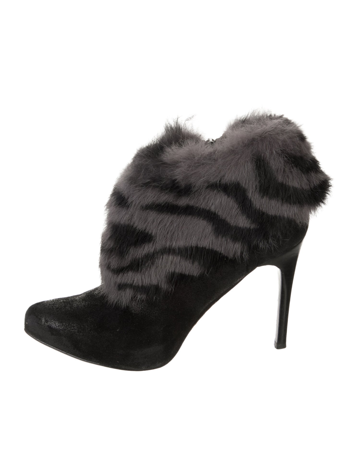 Couture Donald J Pliner Suede Animal Print Boots