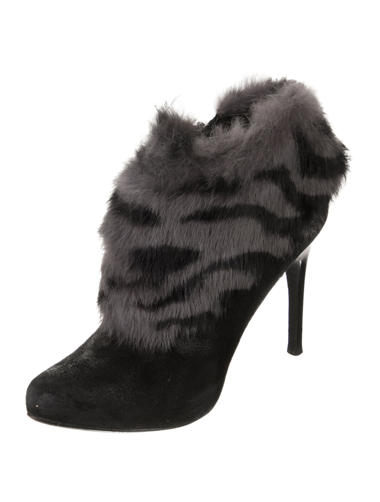 Couture Donald J Pliner Suede Animal Print Boots