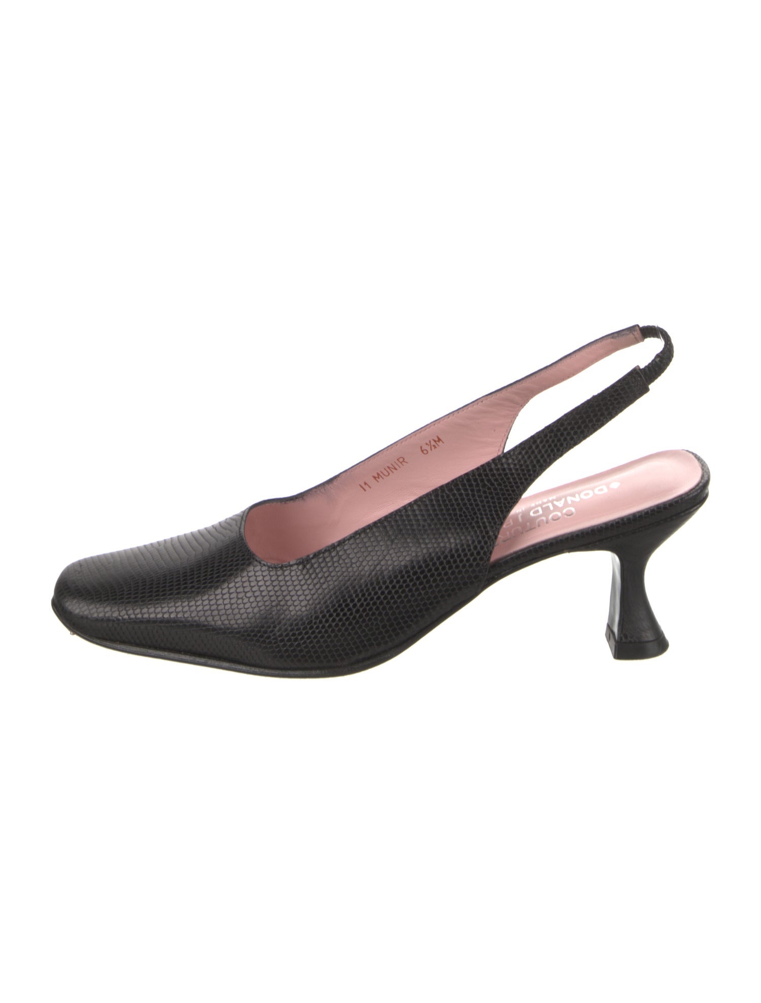 Couture Donald J Pliner Leather Slingback Pumps