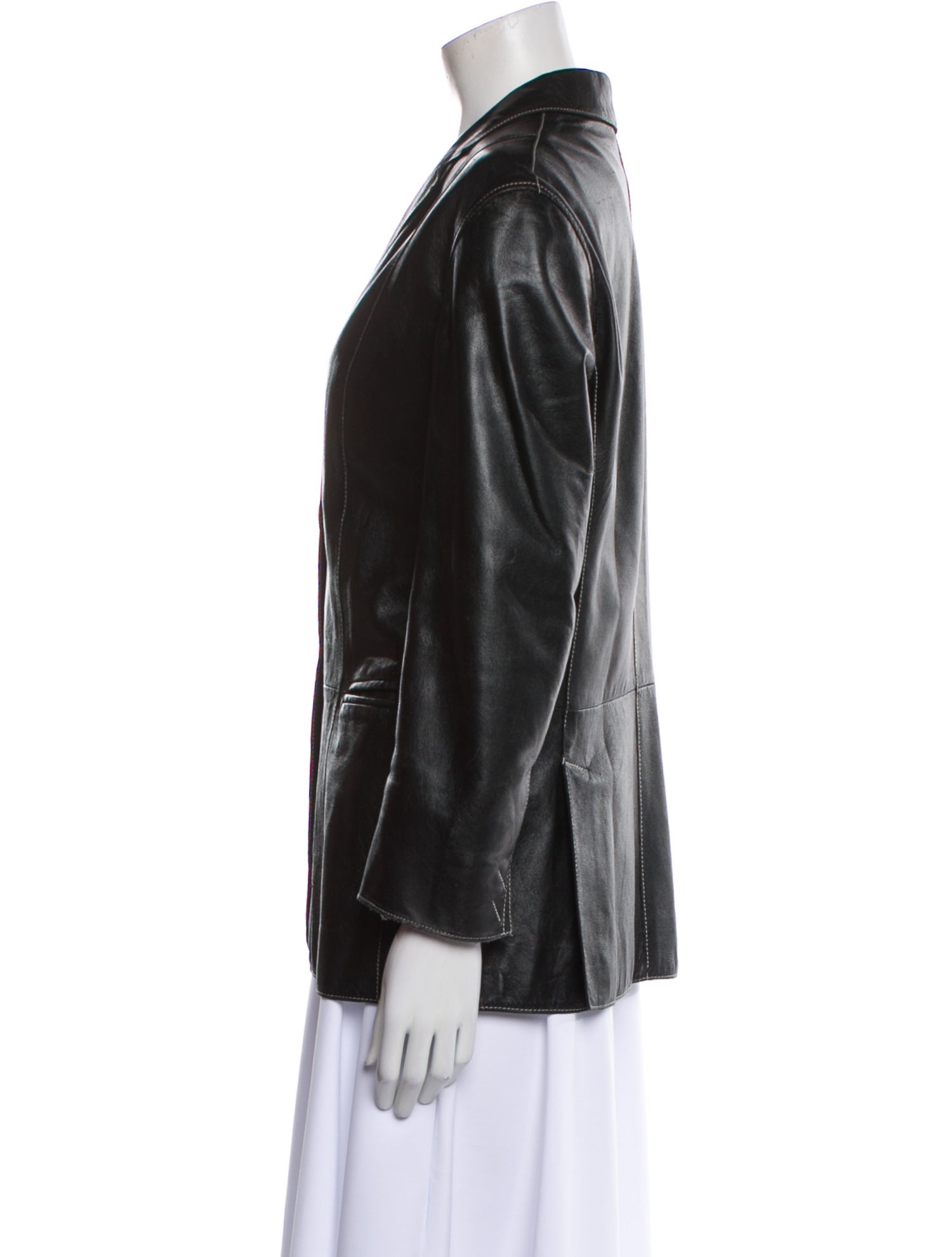 Couture Donald J Pliner Leather Blazer