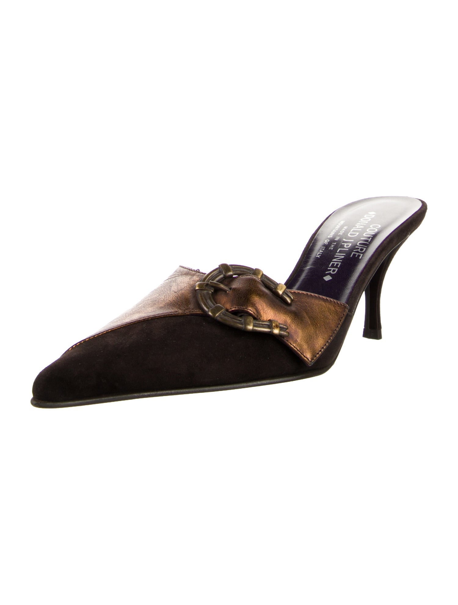 Couture Donald J Pliner Vintage Suede Mules