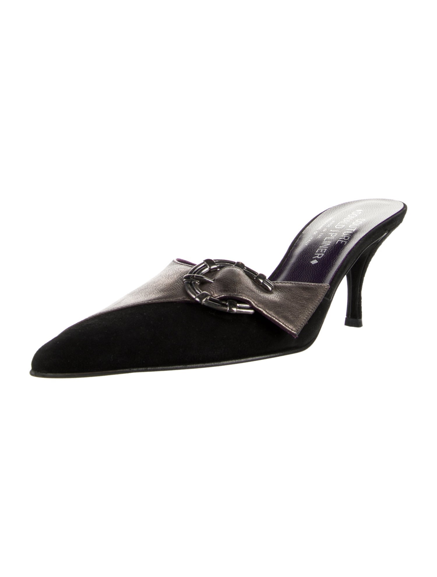 Couture Donald J Pliner Vintage Satin Mules