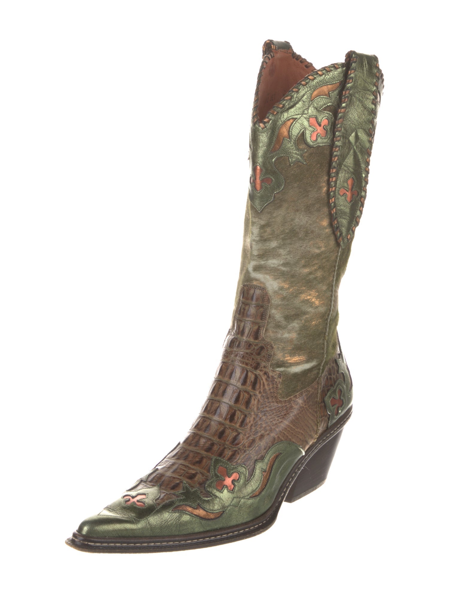 Couture Donald J Pliner Leather Western Boots