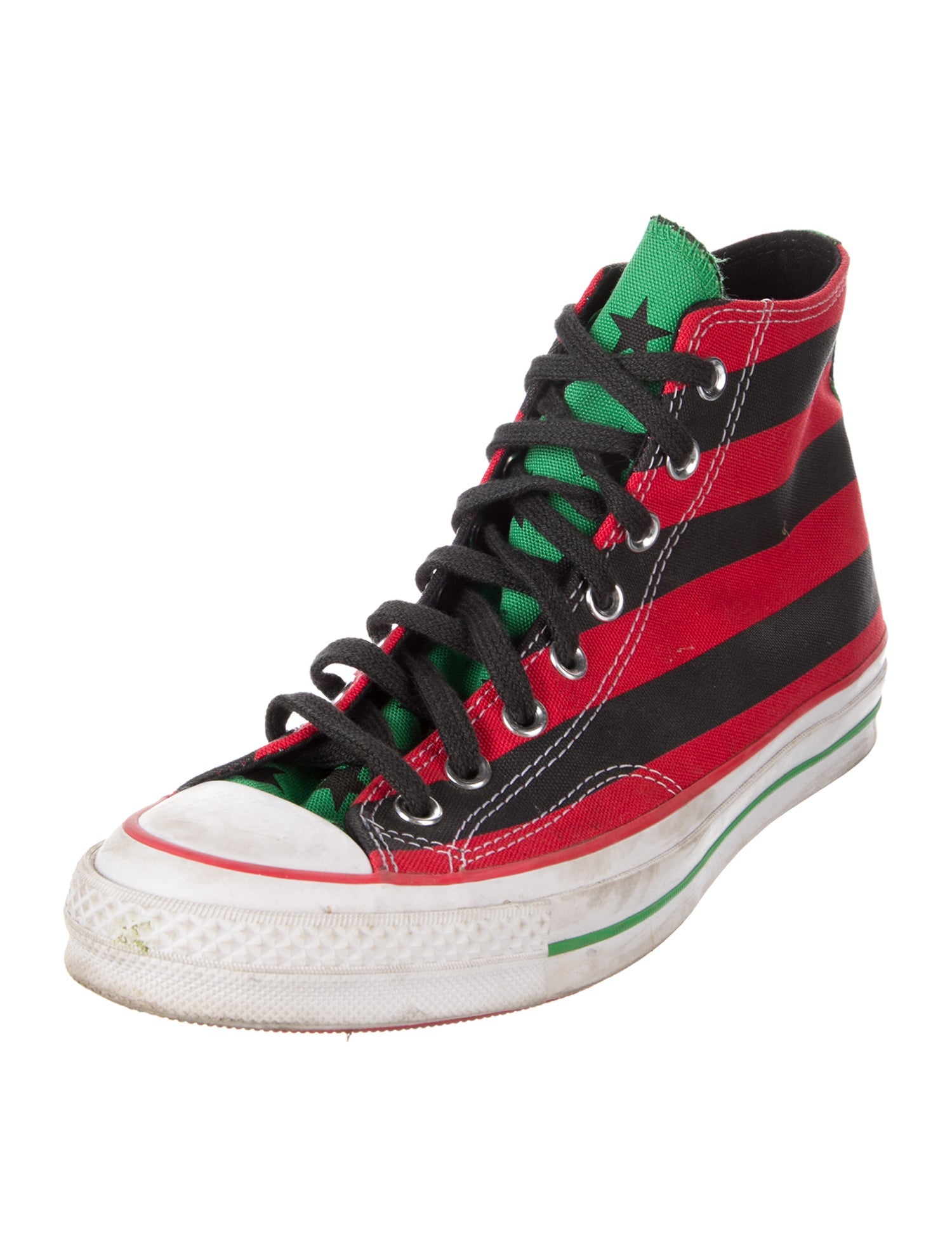 Converse x Denim Tears Canvas Striped Sneakers