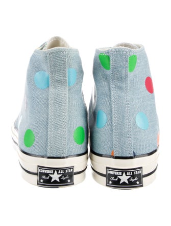 Converse x GOLF le FLEUR Denim Polka Dot Print Sneakers