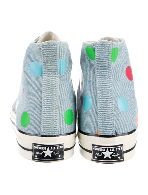 Converse x GOLF le FLEUR Denim Polka Dot Print Sneakers