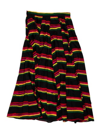 Jonathan Cohen Striped Midi Length Skirt