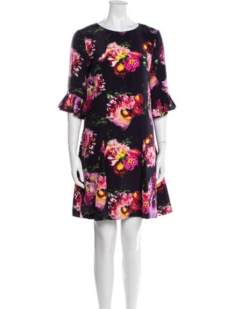 Jonathan Cohen Floral Print Mini Dress