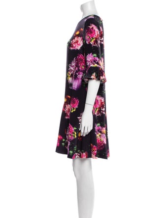 Jonathan Cohen Floral Print Mini Dress