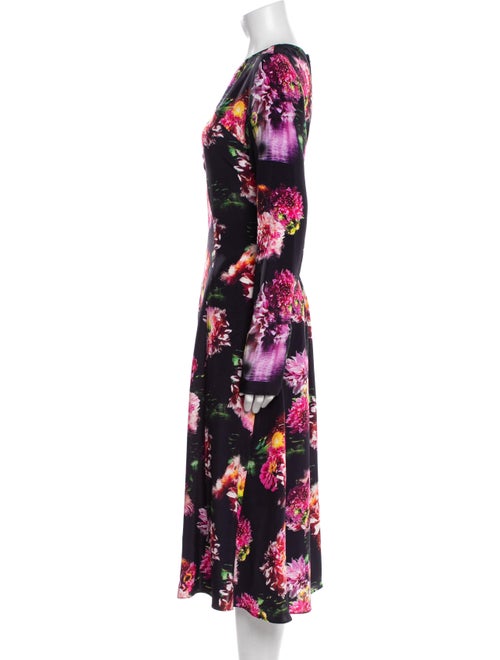 Jonathan Cohen Floral Print Long Dress
