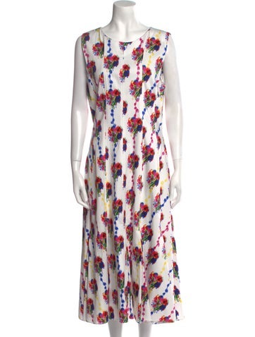 Jonathan Cohen Dresses Floral Print Long Dress L