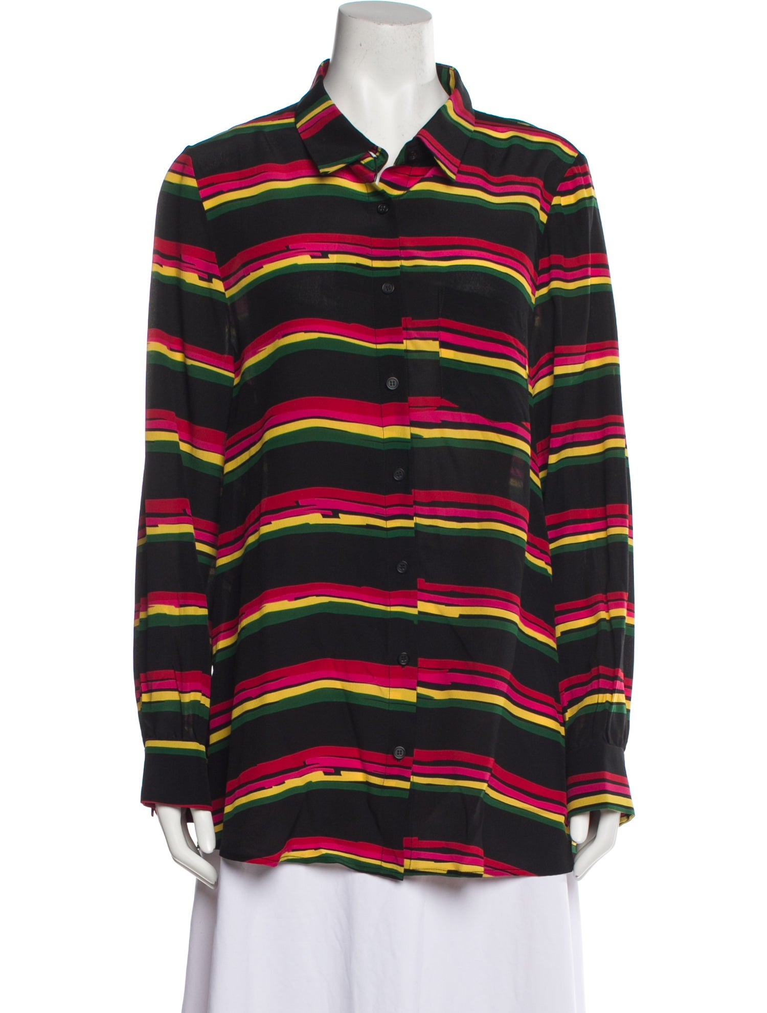 Jonathan Cohen Silk Striped Tunic w/ Tags