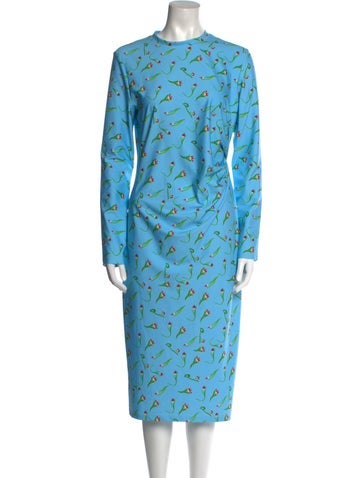 Jonathan Cohen Dresses Printed Midi Length Dress L