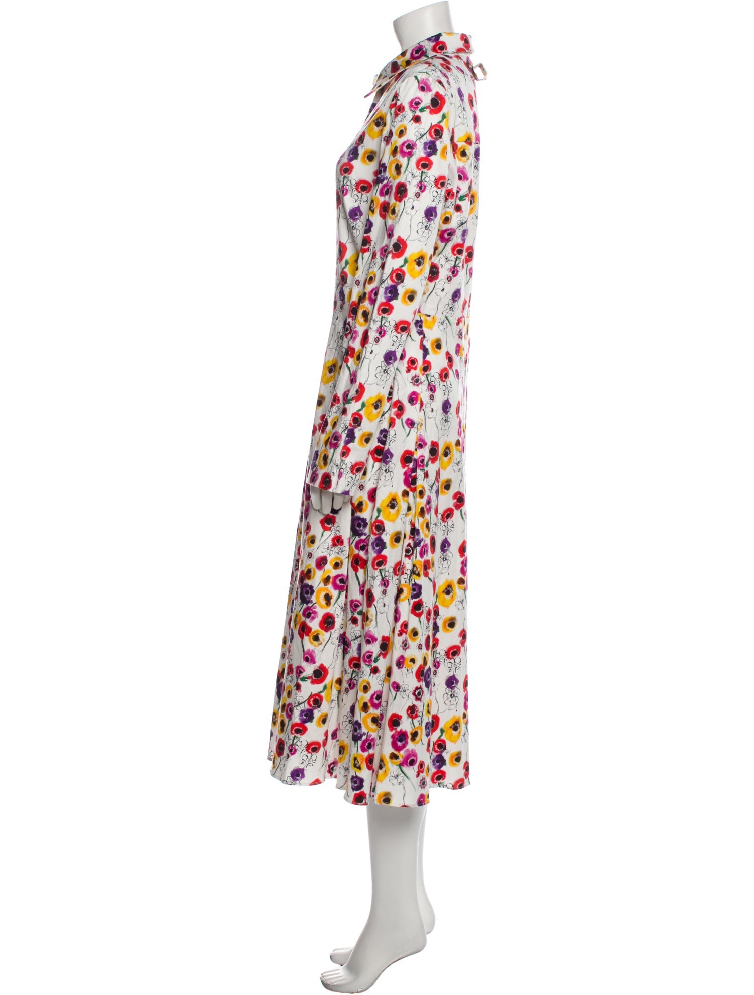 Jonathan Cohen Floral Print Long Dress