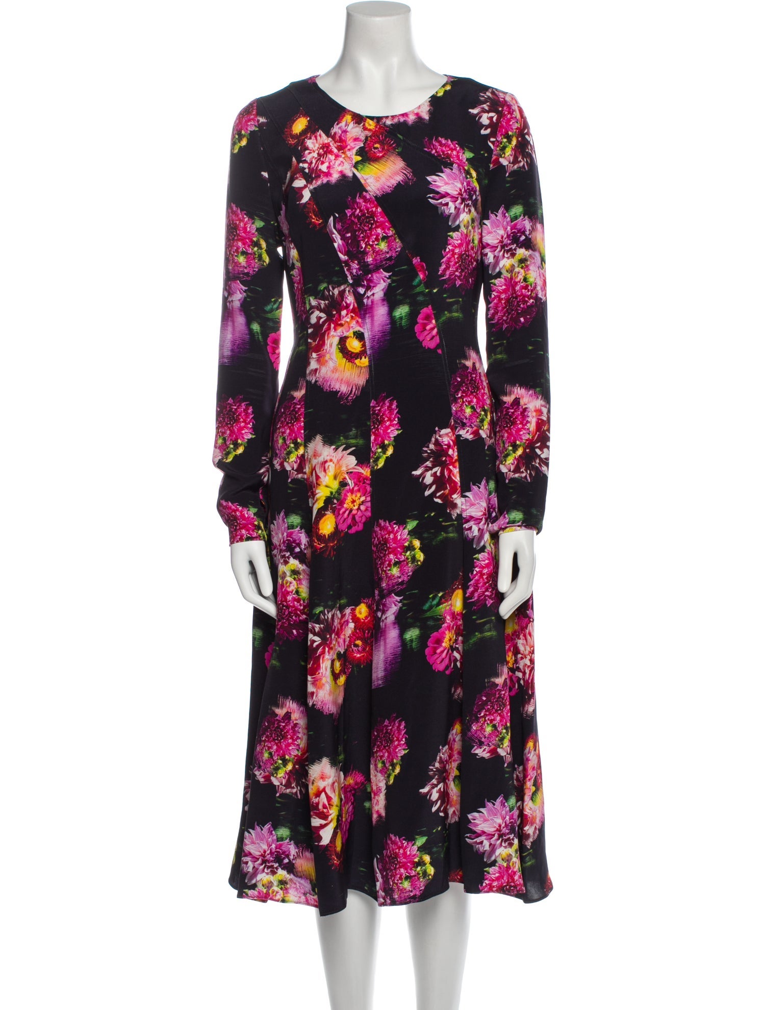 Jonathan Cohen Silk Midi Length Dress
