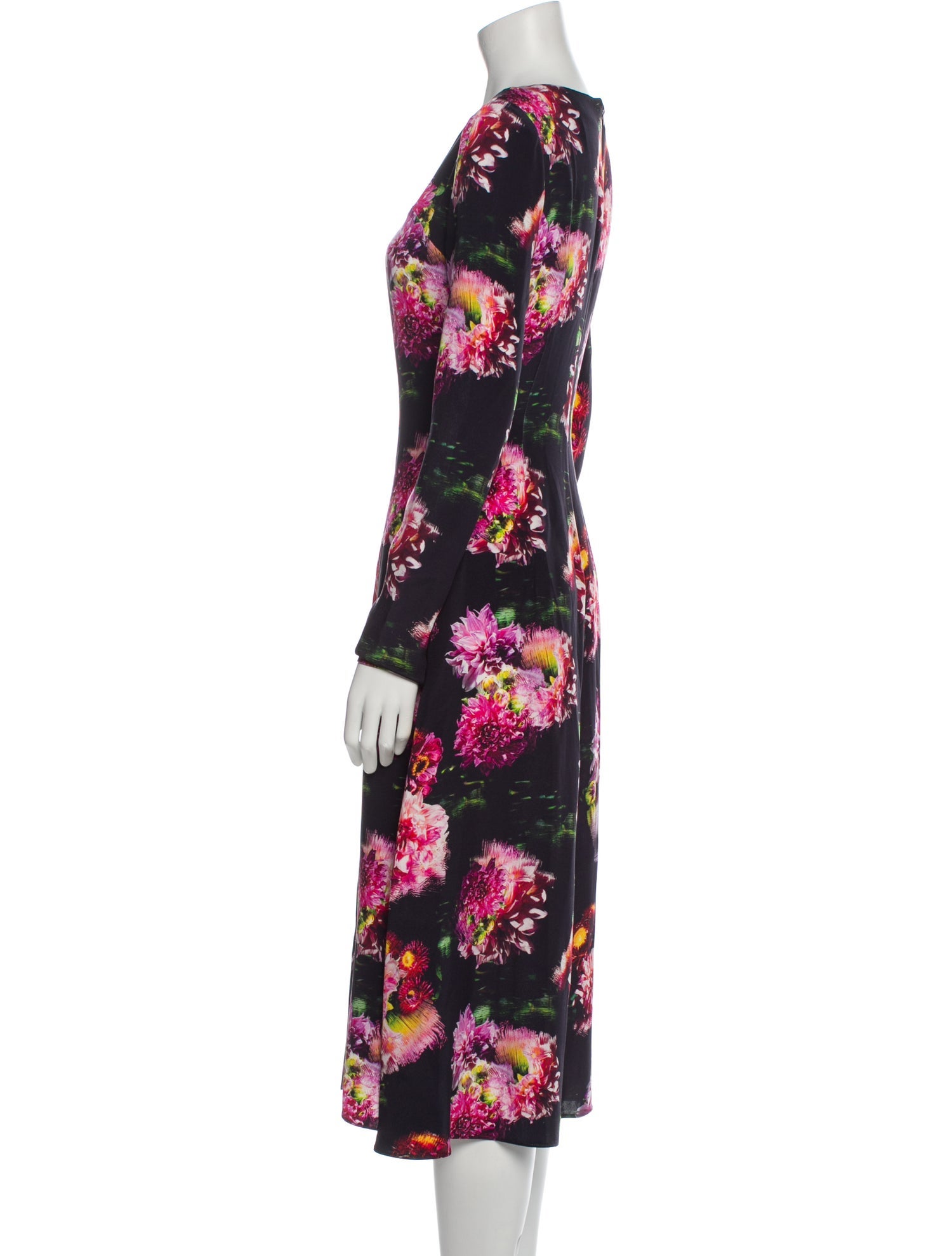 Jonathan Cohen Silk Midi Length Dress