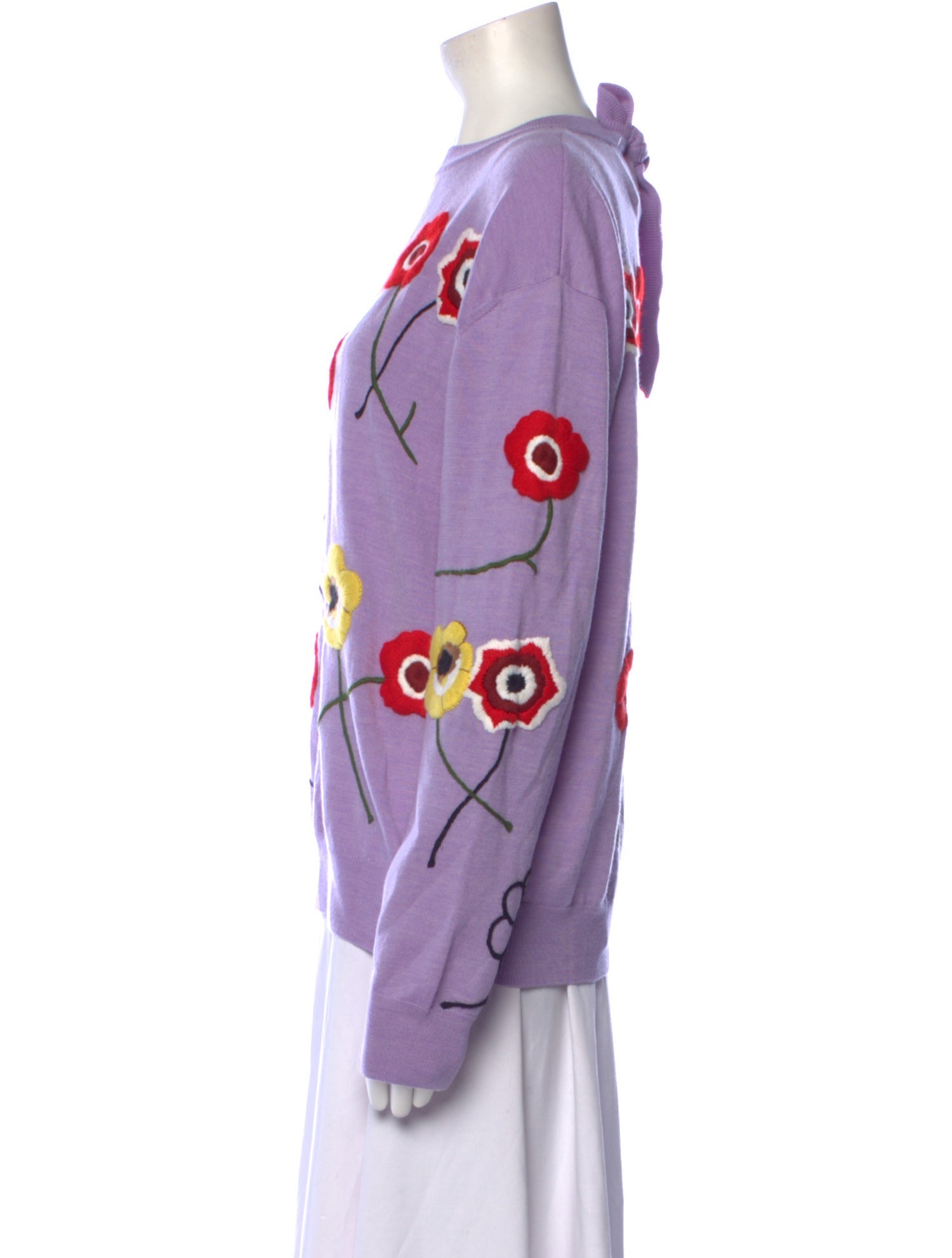 Jonathan Cohen Virgin Wool Floral Print Sweater w/ Tags