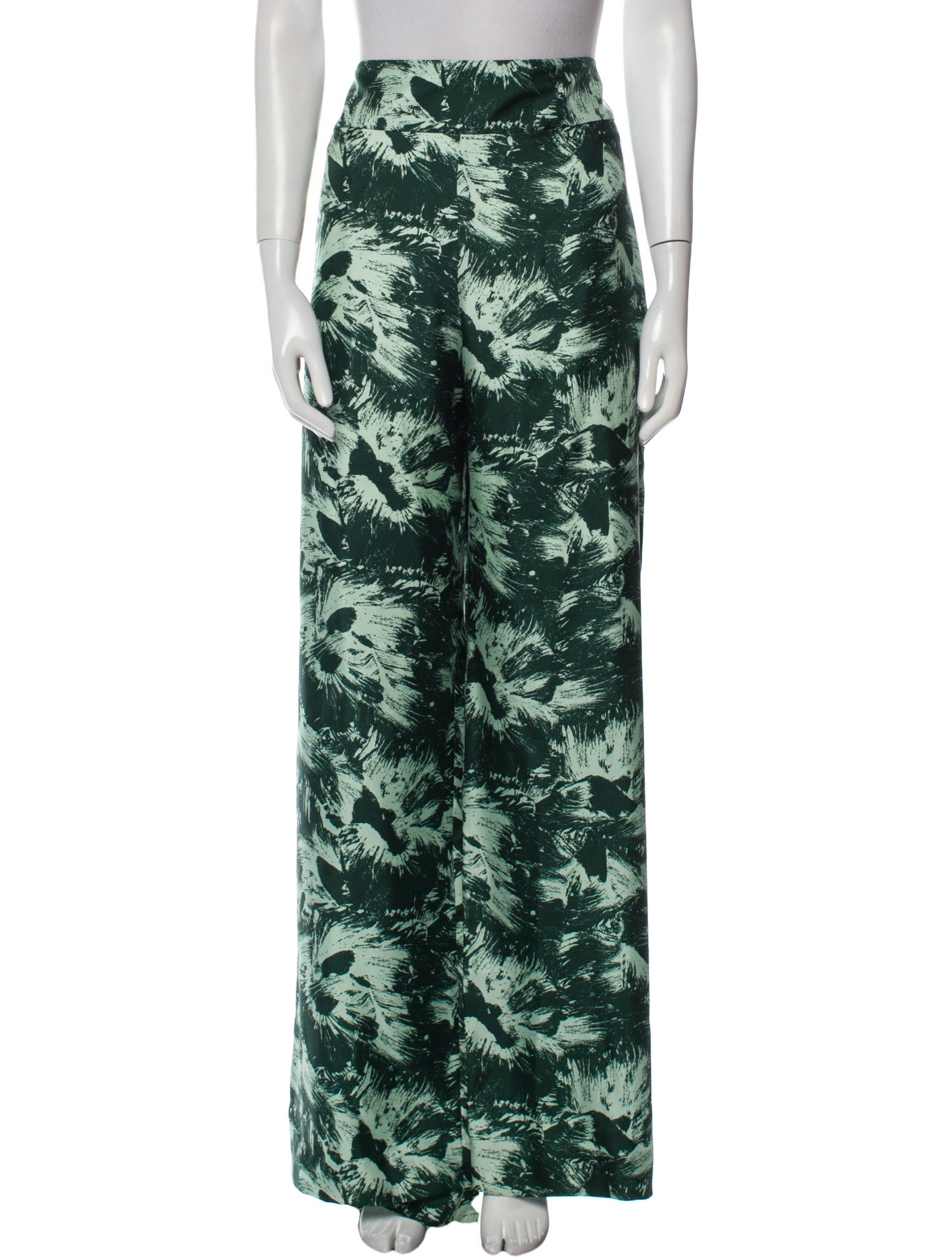 Jonathan Cohen Silk Wide Leg Pants