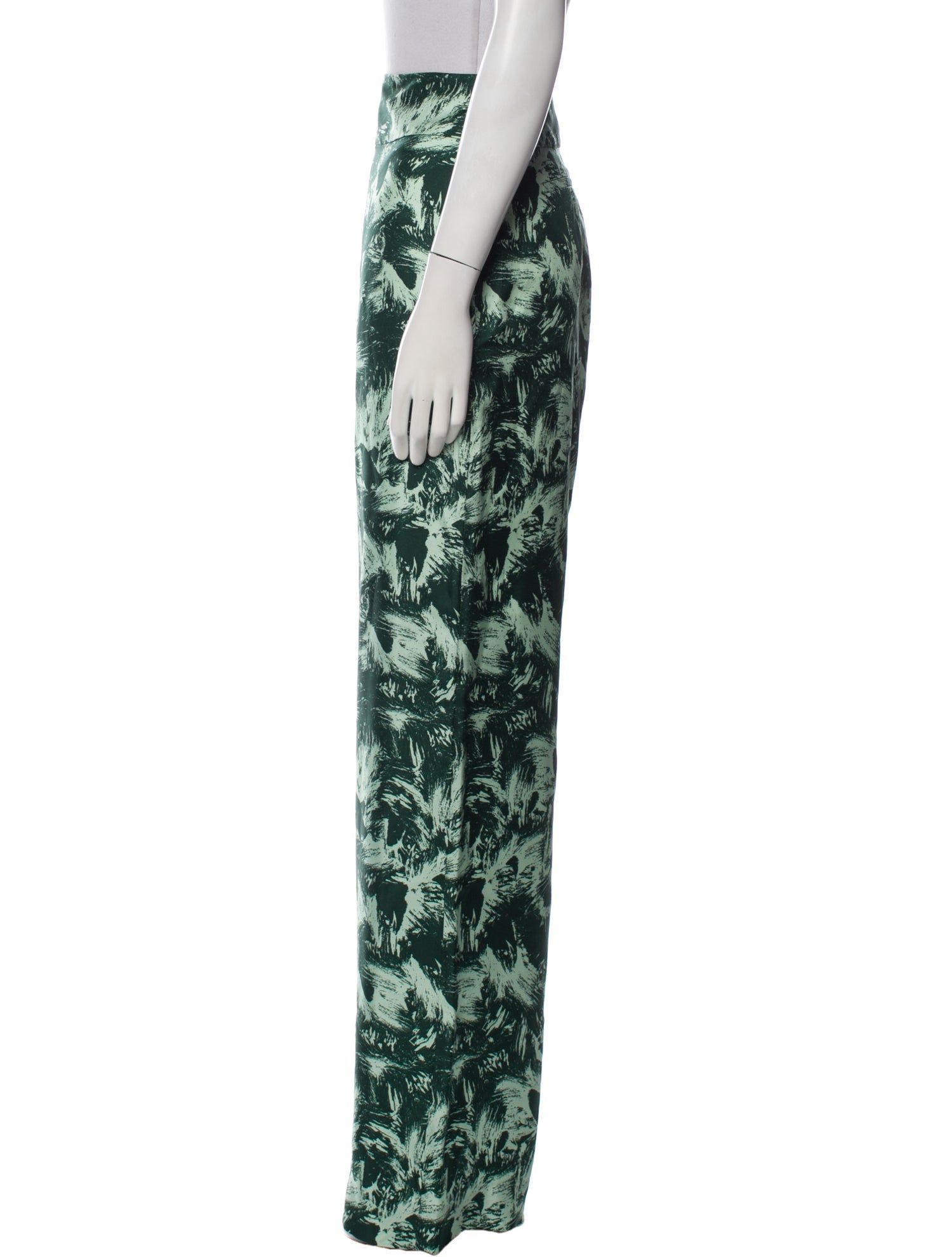 Jonathan Cohen Silk Wide Leg Pants
