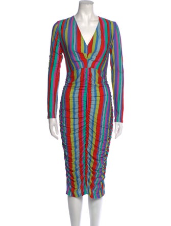 Jonathan Cohen Printed Midi Length Dress
