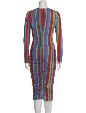 Jonathan Cohen Printed Midi Length Dress
