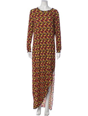 Jonathan Cohen Dresses Floral Print Long Dress M
