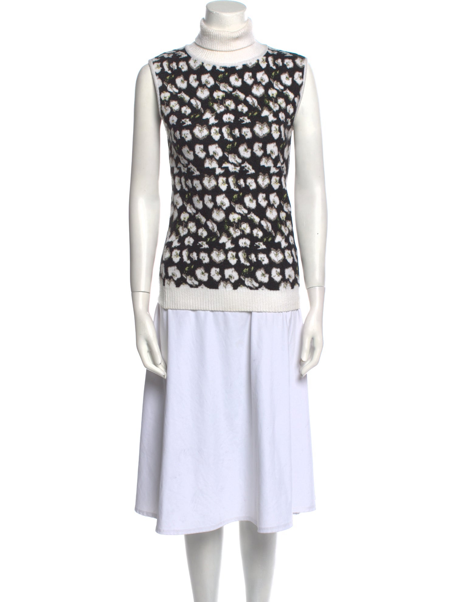 Jonathan Cohen Printed Mock Neck Tunic