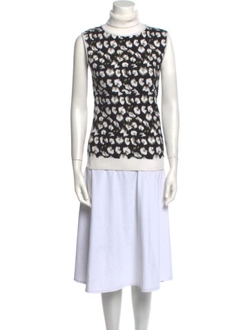 Jonathan Cohen Tops Printed Mock Neck Tunic S