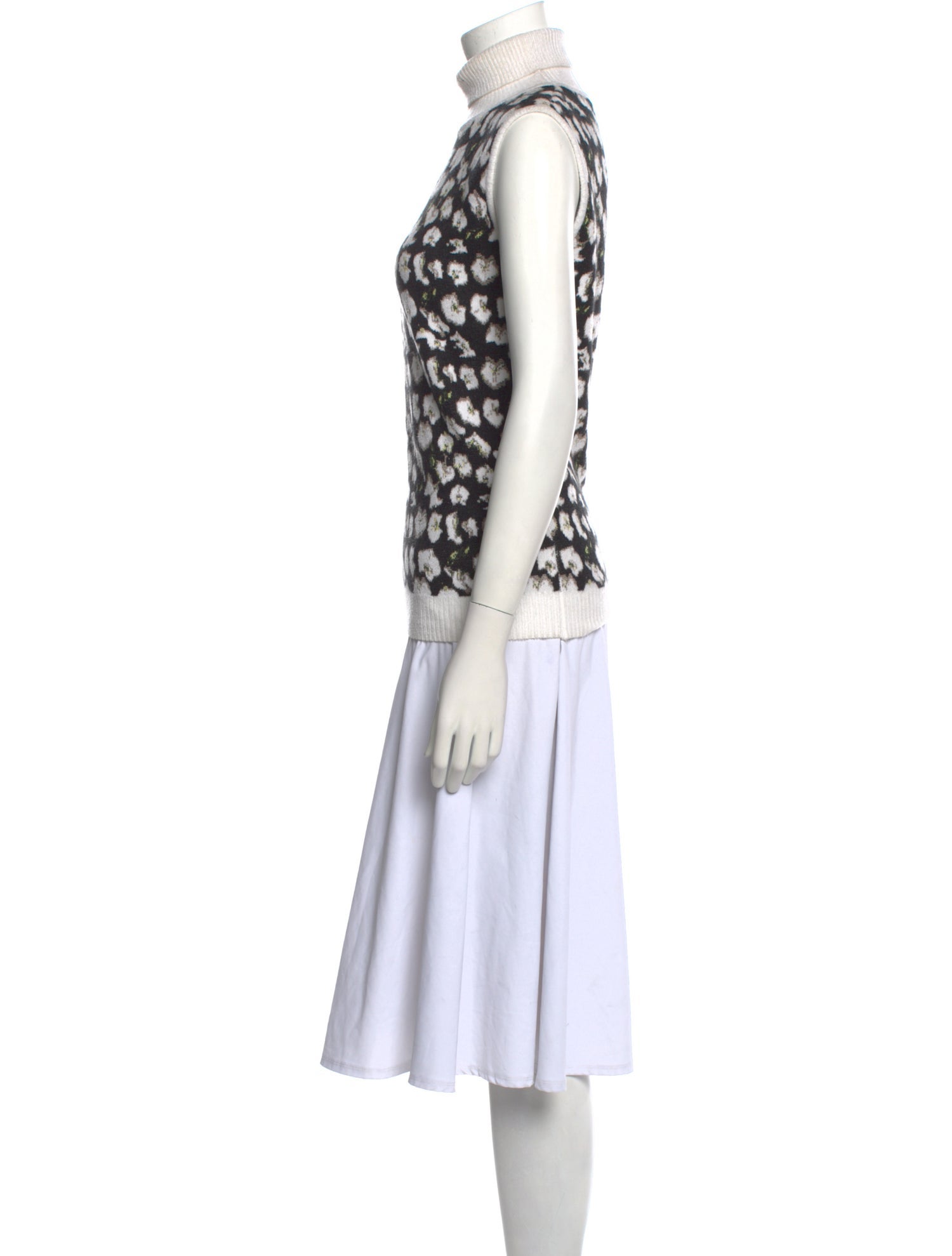 Jonathan Cohen Printed Mock Neck Tunic