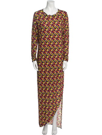 Jonathan Cohen Floral Print Long Dress