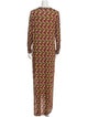 Jonathan Cohen Floral Print Long Dress