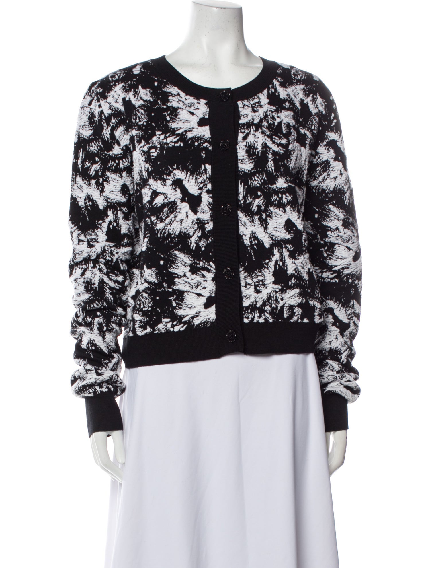 Jonathan Cohen Printed Crew Neck Sweater w/ Tags