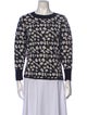Jonathan Cohen Floral Print Crew Neck Sweater