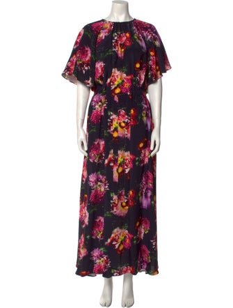 Jonathan Cohen Silk Long Dress